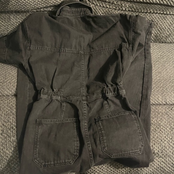 FREE PEOPLE Black Denim Jumpsuit SIZE XS - Picture 4 of 8
